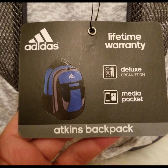 SOLD❌NEW WITH TAGS Atkins adidas bookbag backpack - Picture 5 of 6